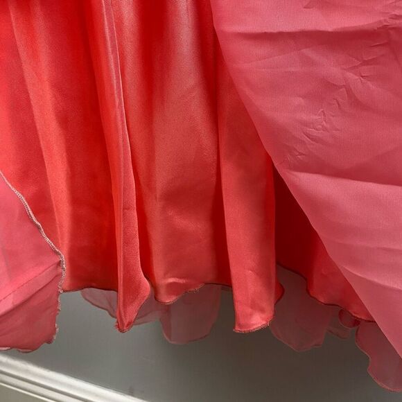 La Femme Ombré Strapless Prom Dress - Picture 11 of 11